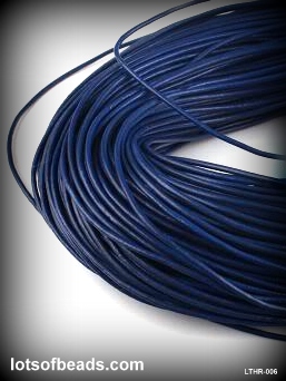 Blue Leather Cord